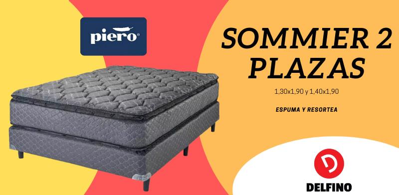 Sommier de 2 plazas - Sommier Piero resortes