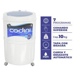 Lavarropas Semiautomático Codini Silent 4054 10 Kg