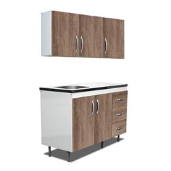 MUEBLE COCINA RICCHEZZE ARCO COMBO BAJO Y ALACENA 1.20 NEBRASKA