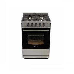 Cocina Singer Florencia Industrial 5818F Multigas 4 Hornallas Inoxidable Puerta Visor Rejilla Fundic