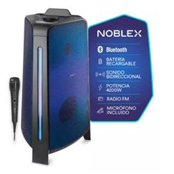 Torre De Sonido Noblex Mnt2x 4200w Sonido Bidireccional Con Microfono