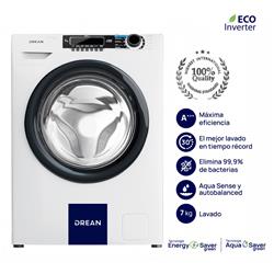 Lavarropas Carga Frontal Ecoinverter 7 Kg Blanco Drean LFDR0710SB0