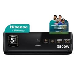 Aire Acondicionado Hisense Split Inverter Frio Calor 3500W Color Negro AS12UR4SVRCA02BKN 