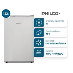 Heladera Philco Bajo Mesada 123L Plata PHBM0132P2