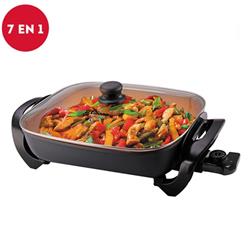 Cocina Eléctrica Liliana Cookchef 7 En 1 Con 5niv Ak920 Color Negro
