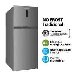 Heladera Koh-i-noor No Frost Inverter 253 Litros Acero Khga25ni/9 Freezer Abajo