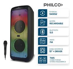 Parlante Torre Philco Tpl5500 Full Led Bluetooth 5
