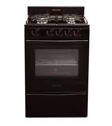 Cocina Volcan 89654VM Multigas 4 Hornallas Marron Puerta Visor