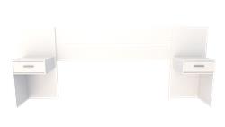 RESPALDO SOMMIER TABLES 6424 BLANCO 1.40/1.60